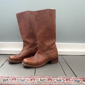 FRYE Campus Boots 8.5 Saddle